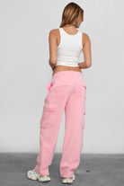 HANA straight-leg fleece sweatpants with adjustable waistband and six functional pockets by TIC TOC