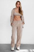 Soft fleece cargo pants by TIC TOC, with smooth finish and relaxed fit